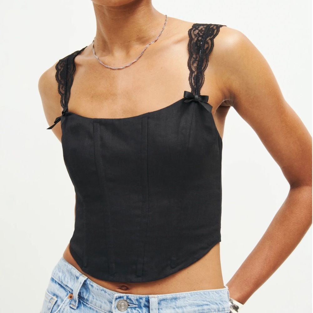 Brigitta Linen Top (NWT)